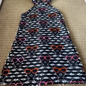 Anthropologie black mini dress